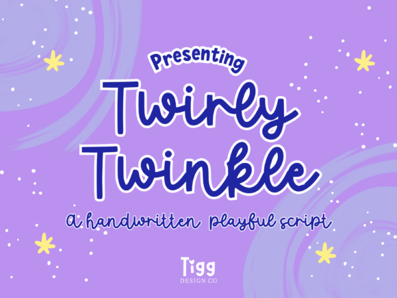 Twirly Twinkle Font - Cute Lettering Fonts