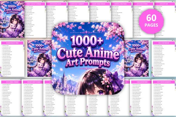 1000+ Cute Anime Art Prompts