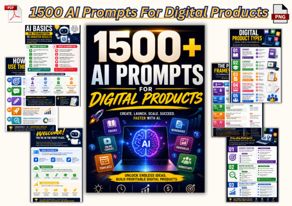 1500+ AI Prompts for Digital Products