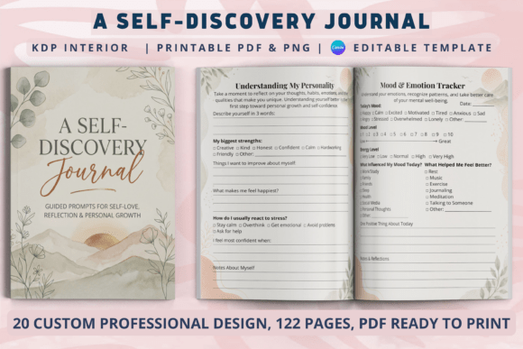 A Self Discovery Journal | KDP Interiors