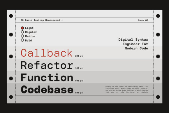 Basic Inktrap Font - Preview 2