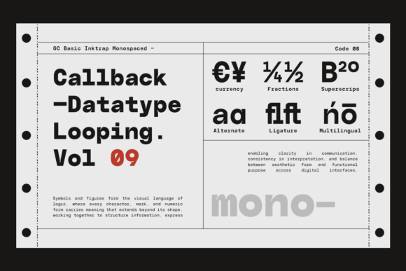 Basic Inktrap Font - Preview 3