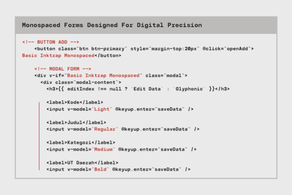 Basic Inktrap Font - Preview 6