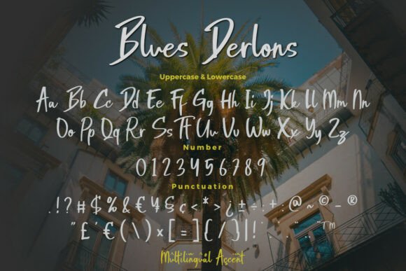 Blues Derlons Font - Preview 6