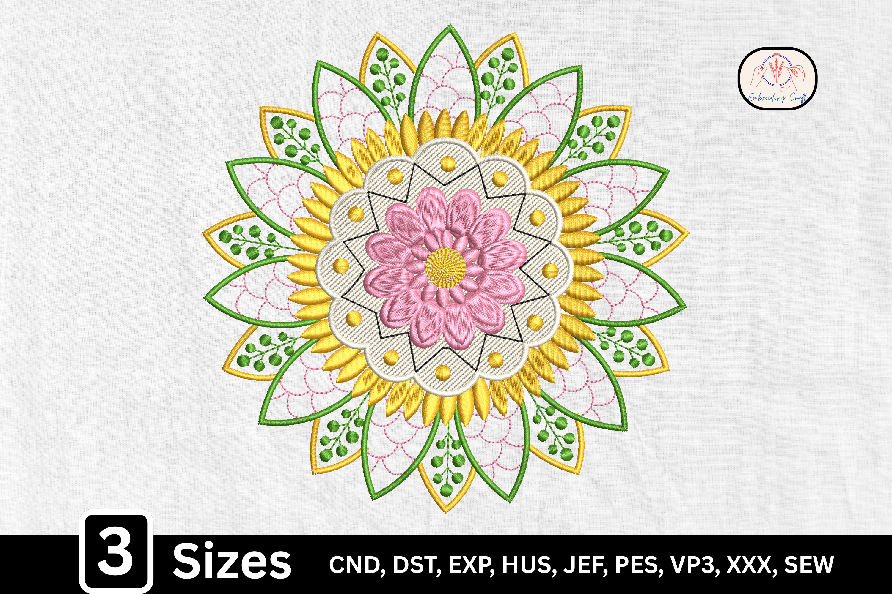 Boho Decorative Flower Mandala