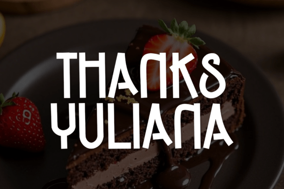 Cake Chocolate Font - Preview 4