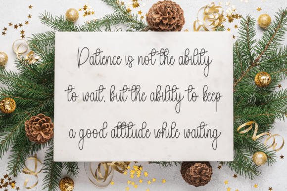 Christmas Birthday Font - Preview 4