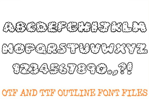 Chunky Cloud Font - Preview 1