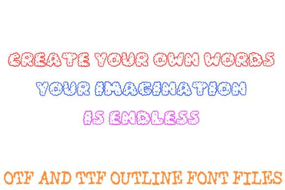 Chunky Cloud Font - Preview 2