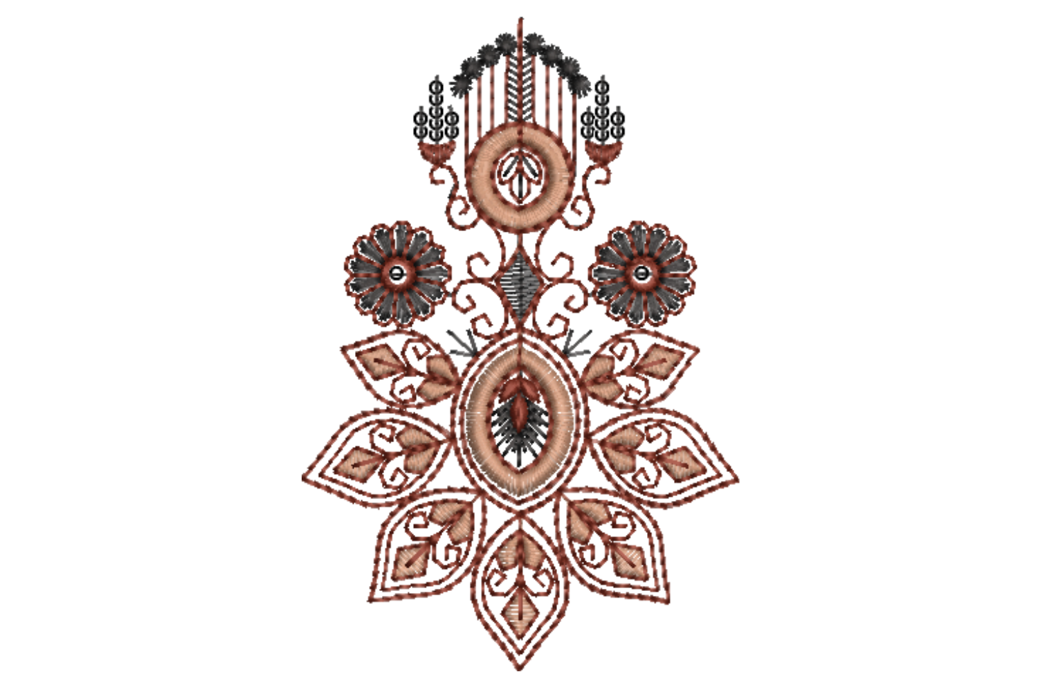 Creative Flower Embroidery Design