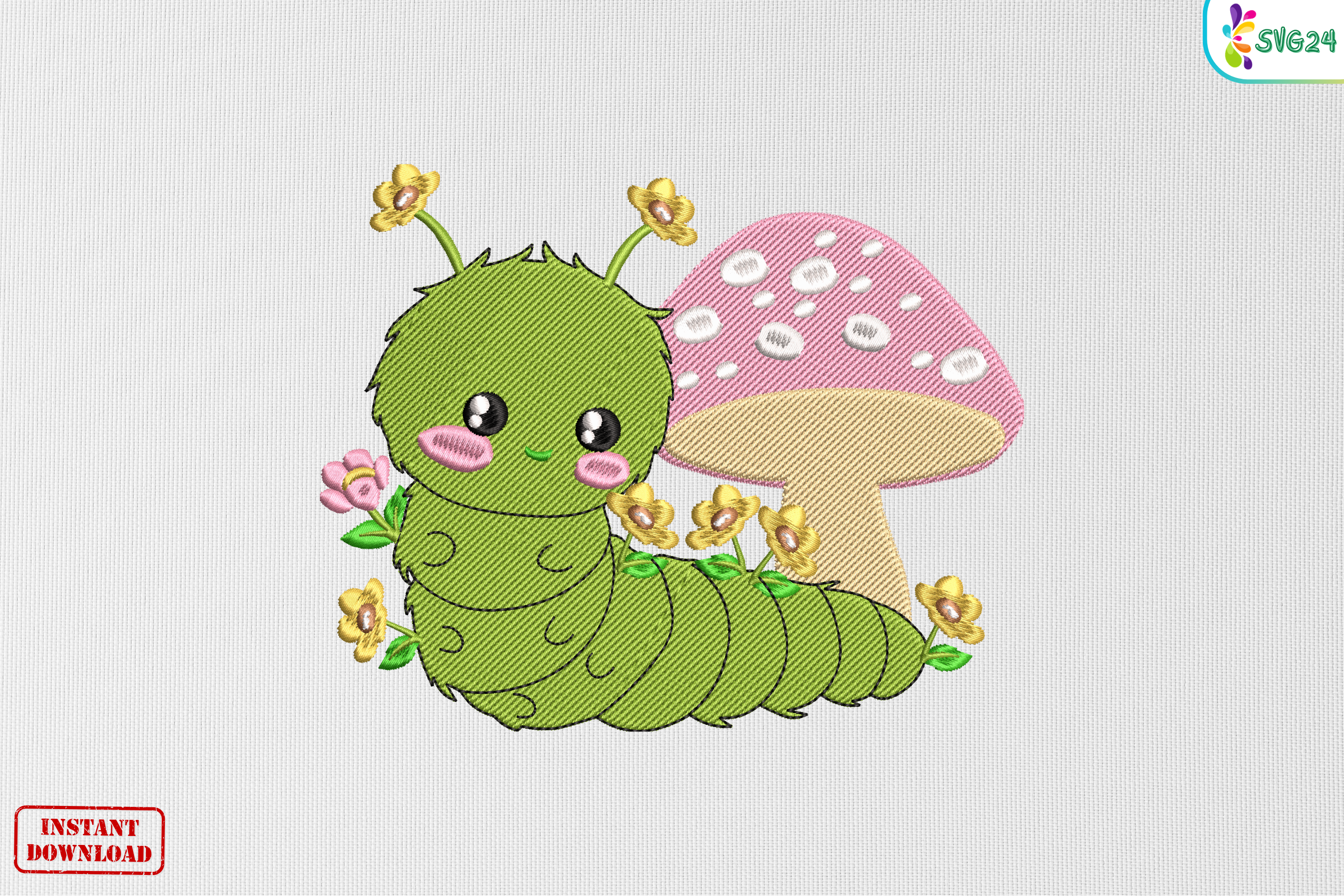 Cute Fuzzy Garden Caterpillar