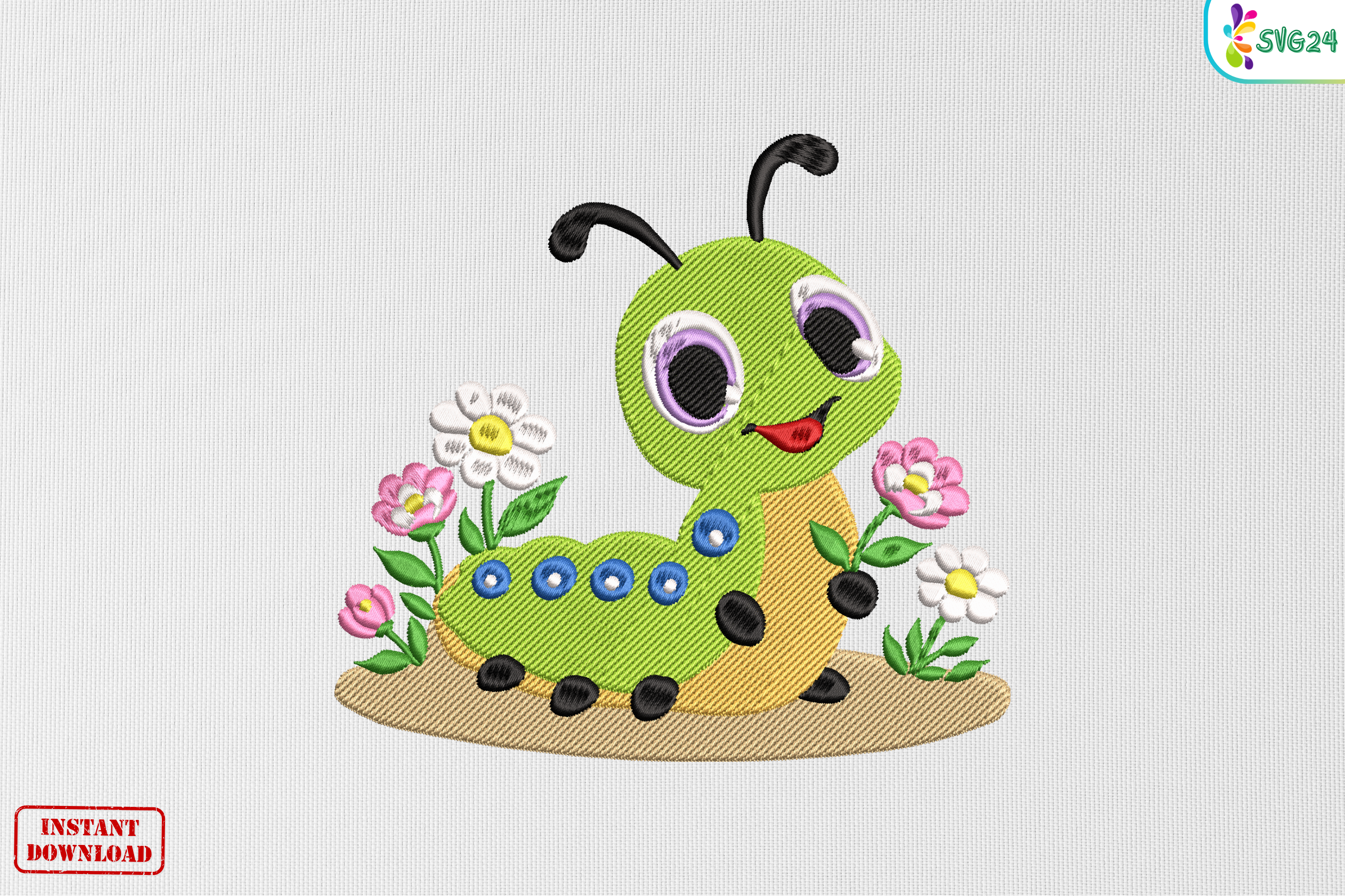 Cute Garden Caterpillar Friend