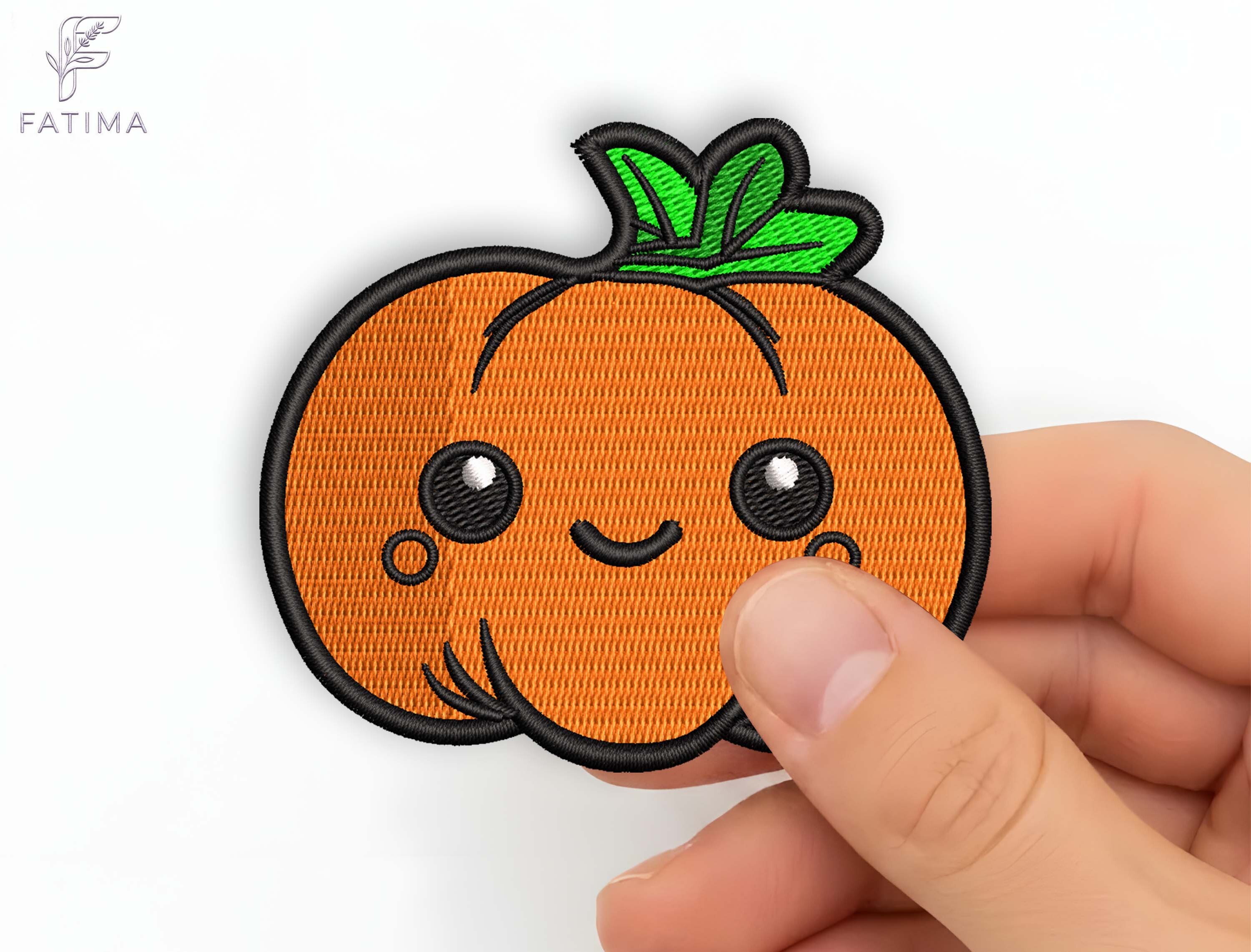 Cute Pumpkin Patch Embroidery Design