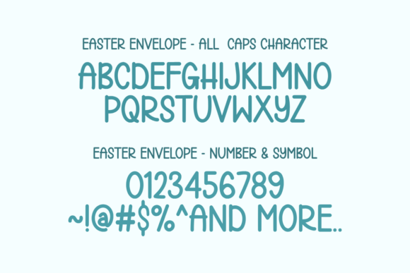 Easter Envelope Font - Preview 1