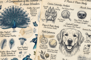 Ephemera Summer Animals Junk Journal Graphic by Markicha Art · Creative ...