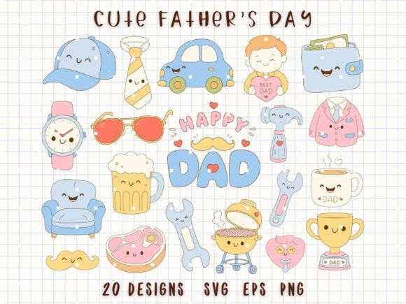 Fathers Day Clipart Dad Life SVG Graphic Illustrations By MeawwaDigitalArts