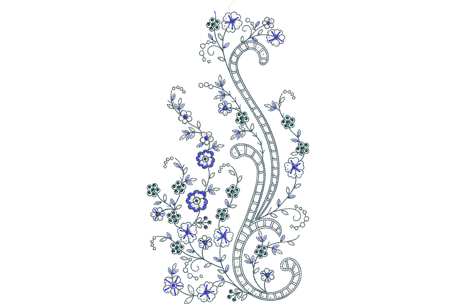 Leaf & Botanical Ornament Embroidery