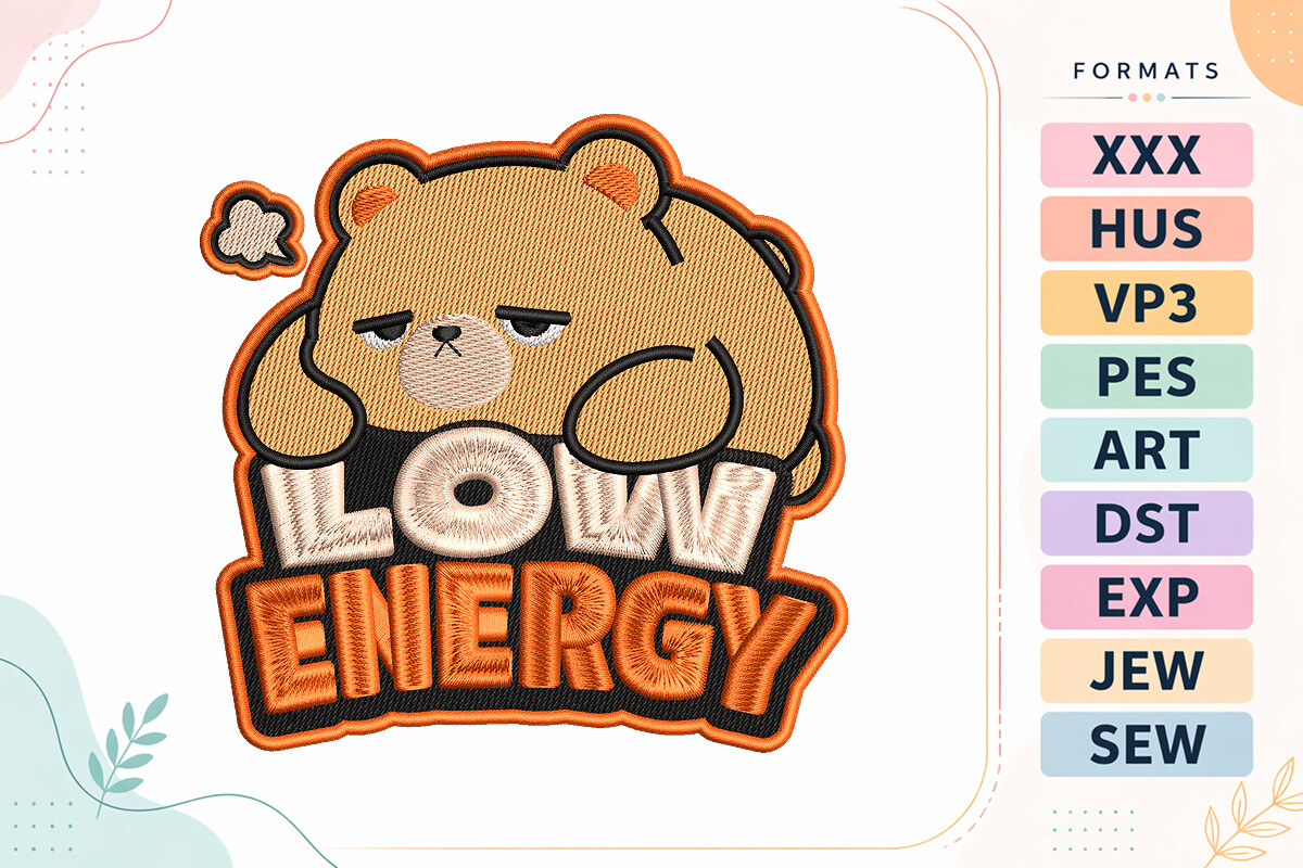 Low Energy Bear Animal Quote