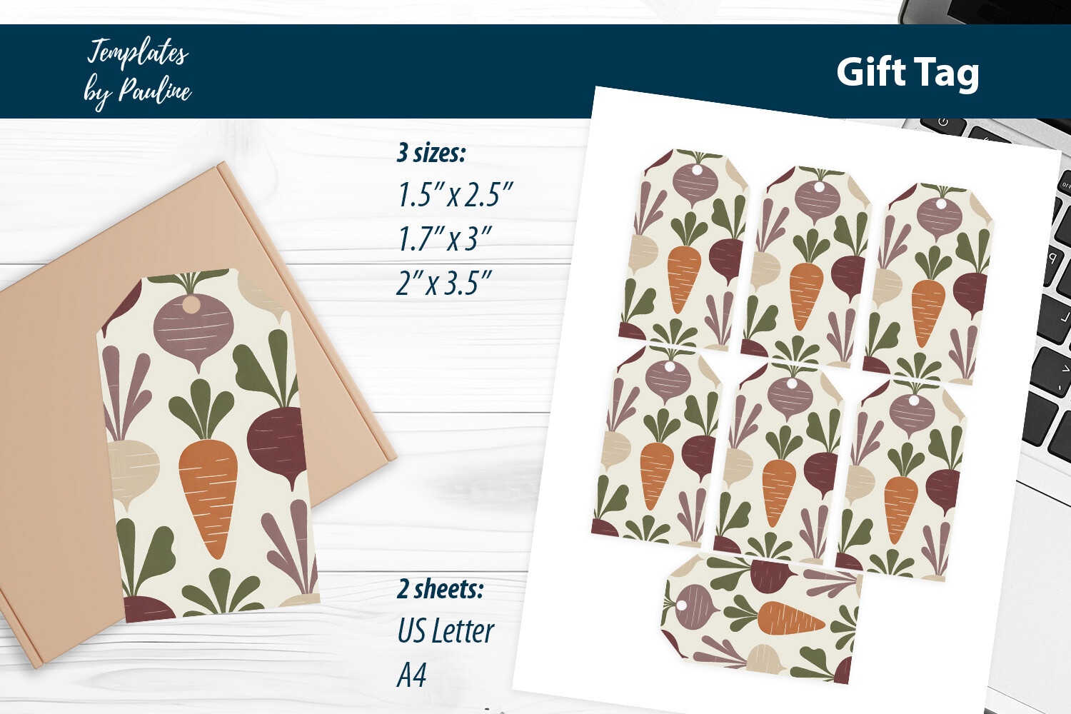 Minimal Pantry Gift Tags Print and Cut