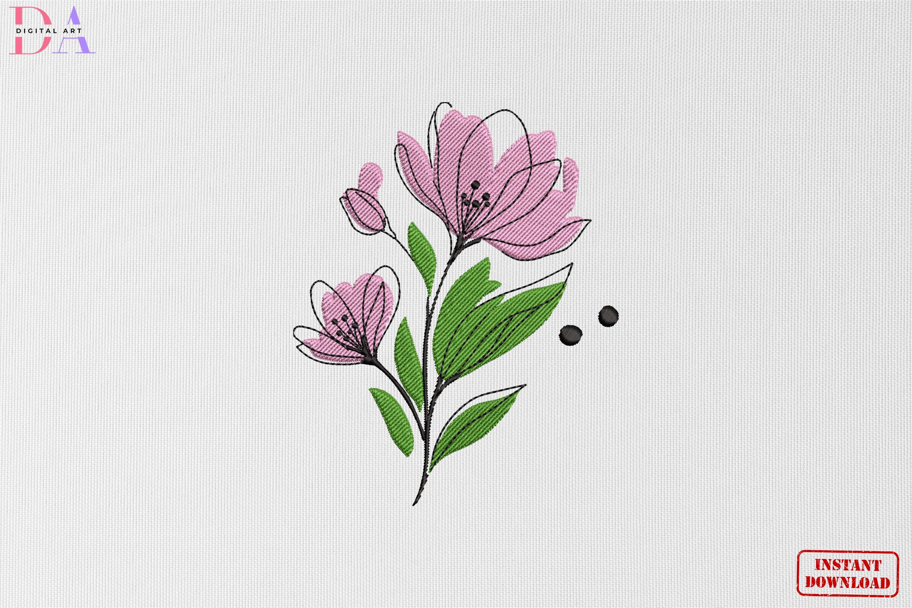Minimalist Pink Flower