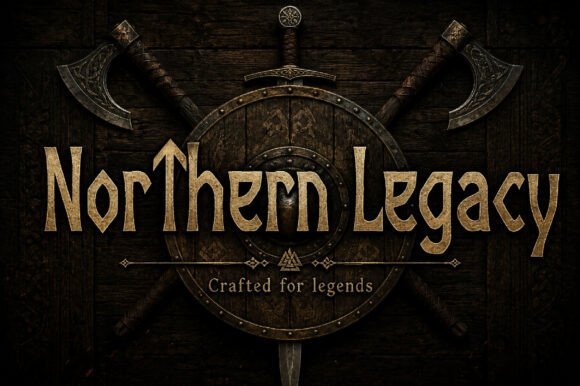Northern Legacy Font PNG with transparent background - Preview 1