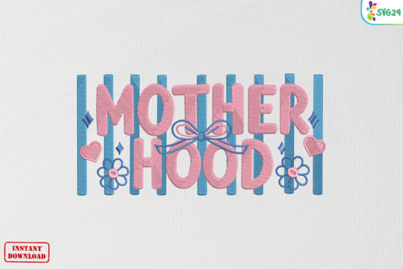 Pink Motherhood Floral Quote