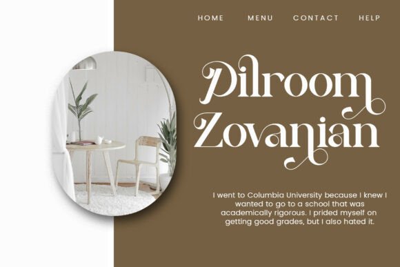 Rilvan Font font preview - 2