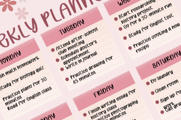 Rosy Love Font PNG with transparent background - Preview 1