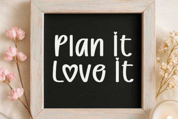 Rosy Love Font PNG with transparent background - Preview 6