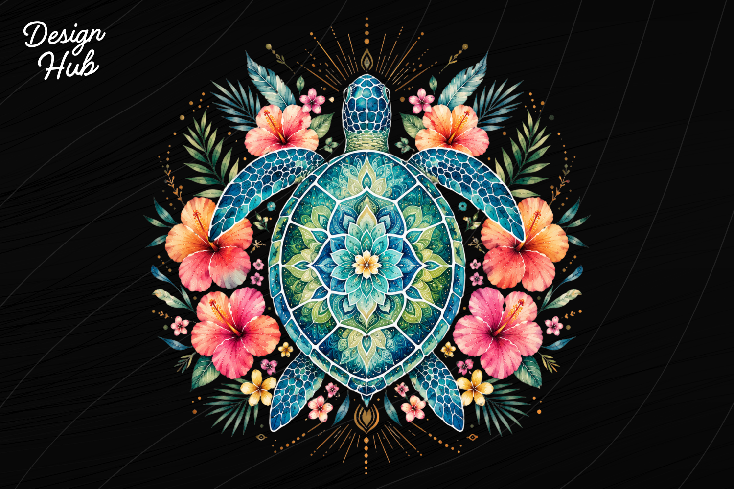Mandalas Python Turtle Sea Turtle Mandala PNG Graphic by Design Hub · Creative Fabrica