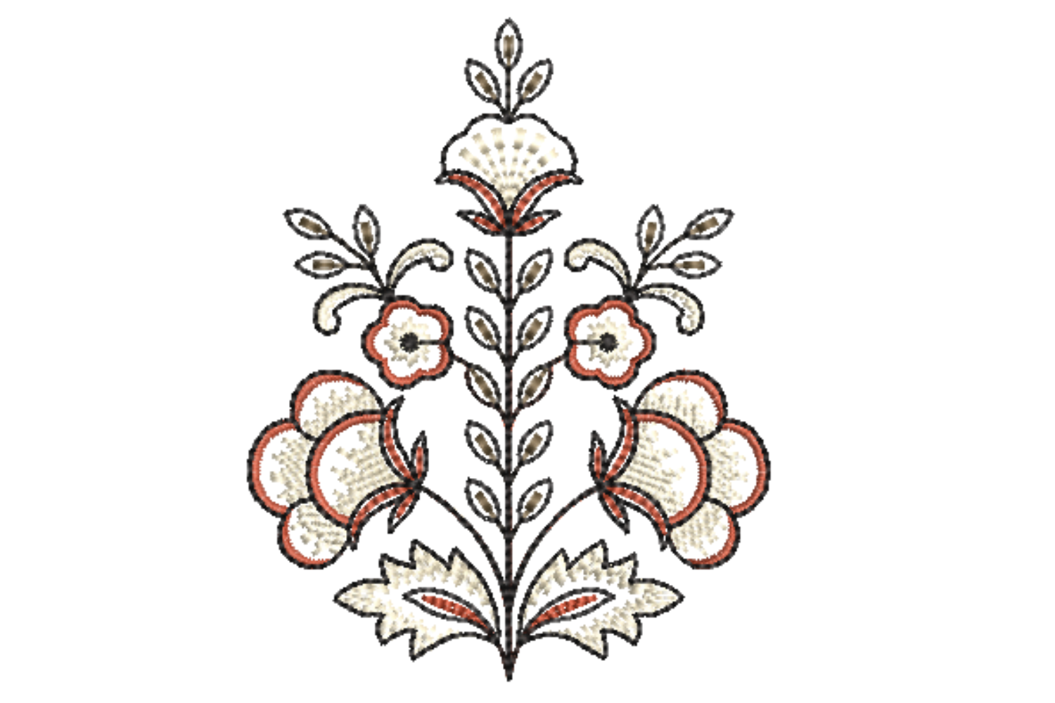 Stunning Flower Embroidery Design