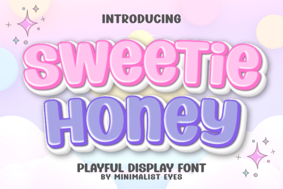 Preview specimen of Sweetie Honey display font