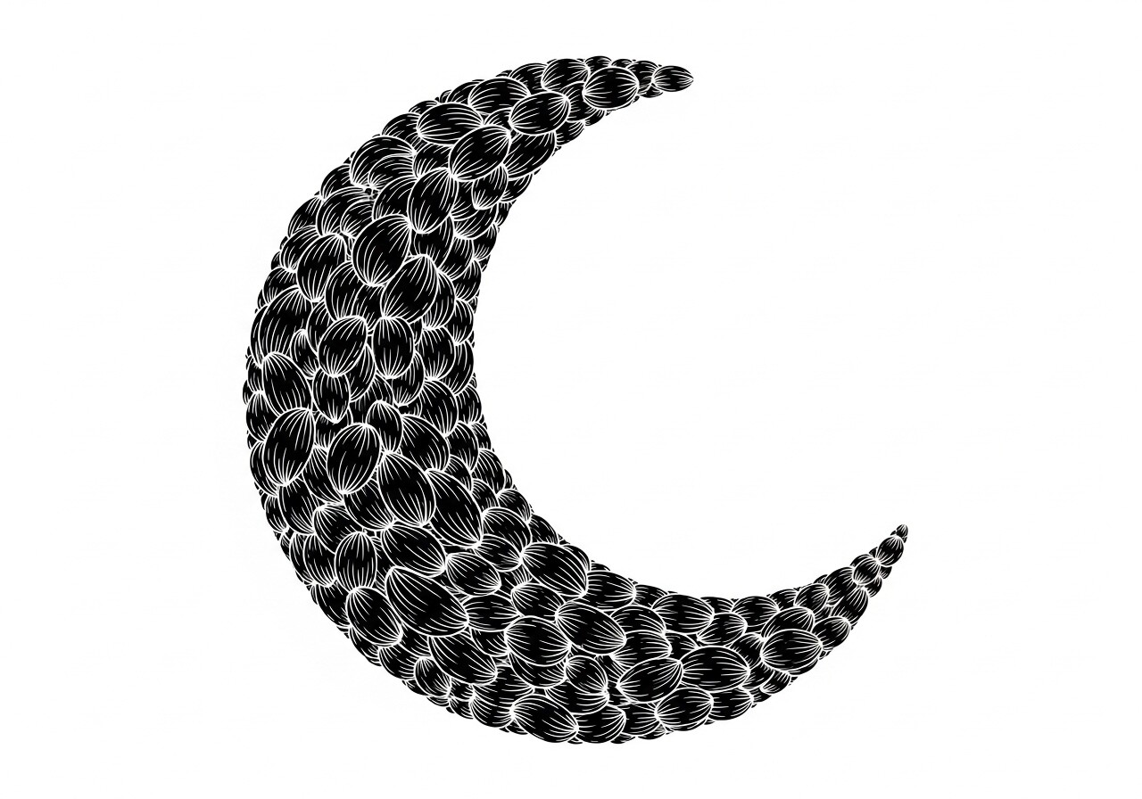 Textured Abstract Moon Pattern Graphic by sahamilon125 · Creative Fabrica