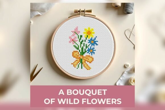 A Bouquet of Wild Flowers Cross Stitch P