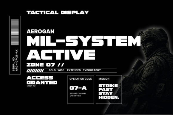 Aerogan Font - Preview 1