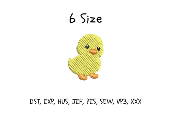 Baby Duck Embroidery Design
