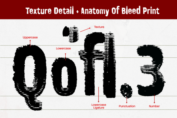 Bleed Print Font - Preview 3