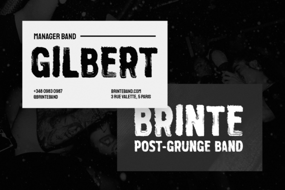 Bleed Print Font - Preview 6