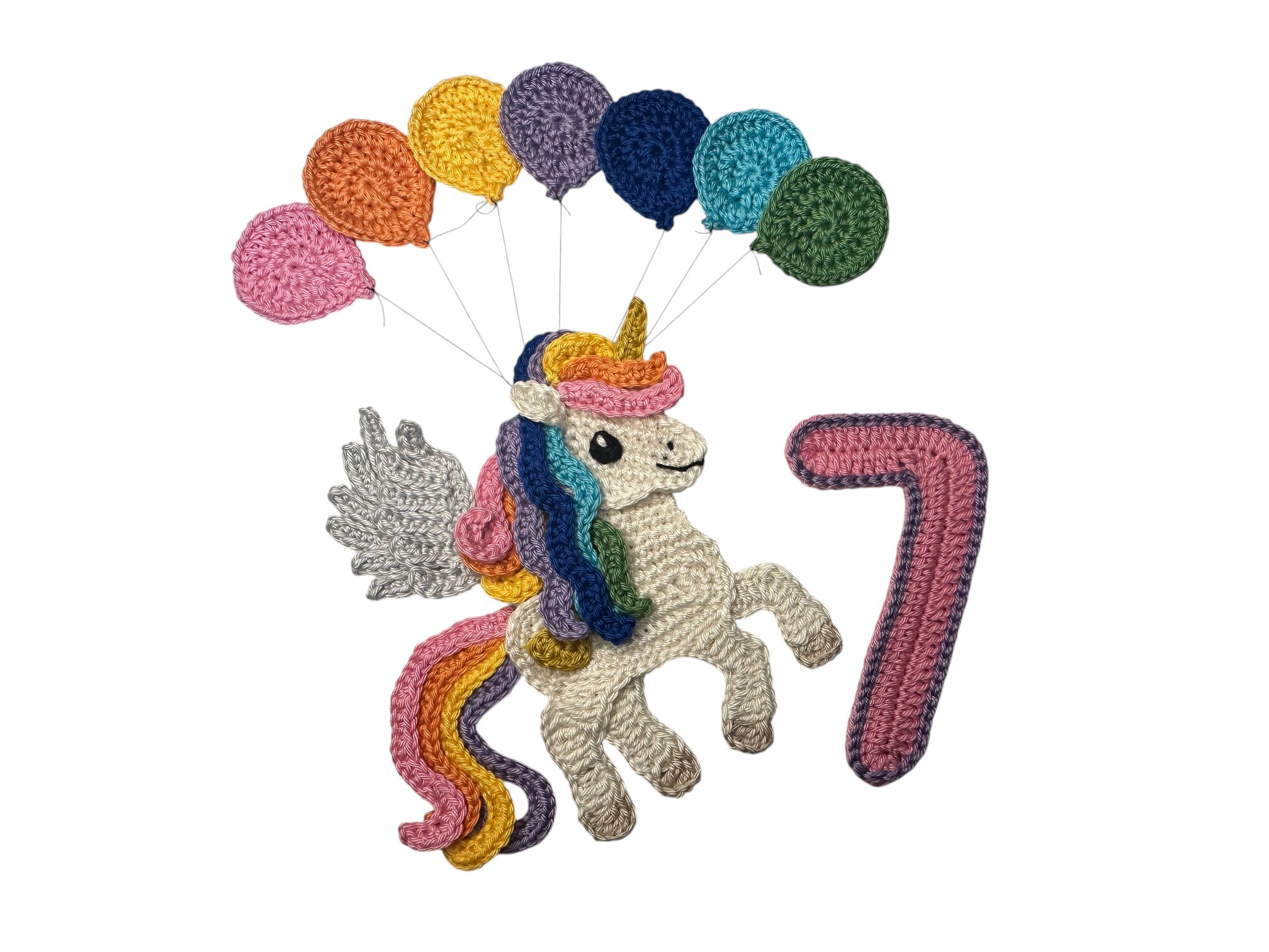 Crochet Animal Number 7 Pegasus
