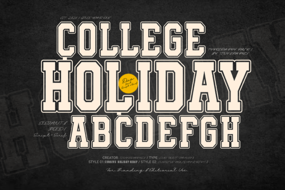 Cursive Holiday Font - Preview 2