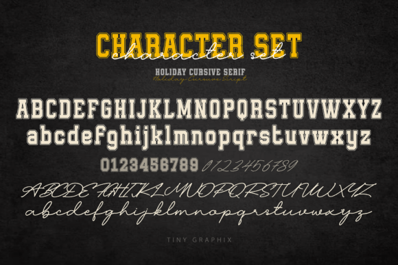 Cursive Holiday Font - Preview 3