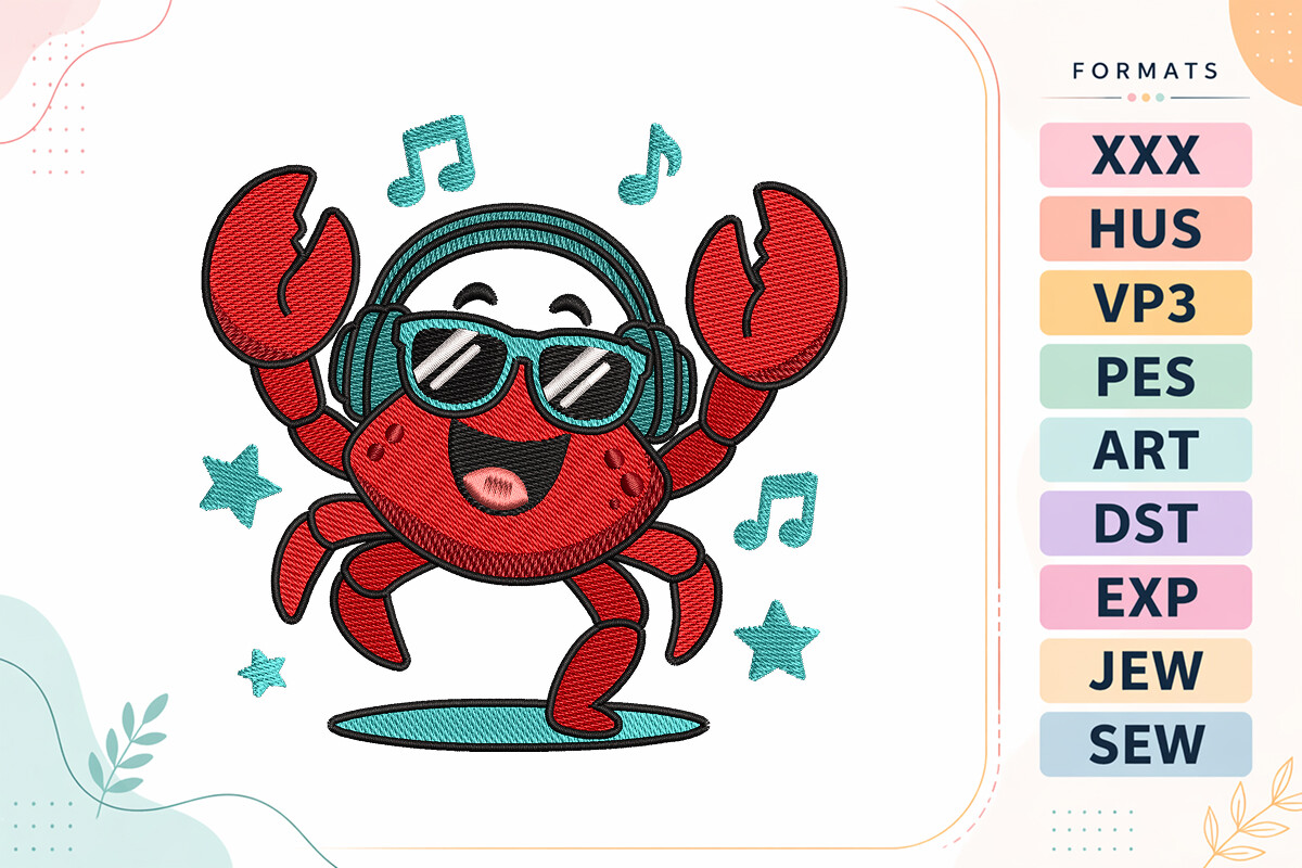 Cute Dancing Crab Summer