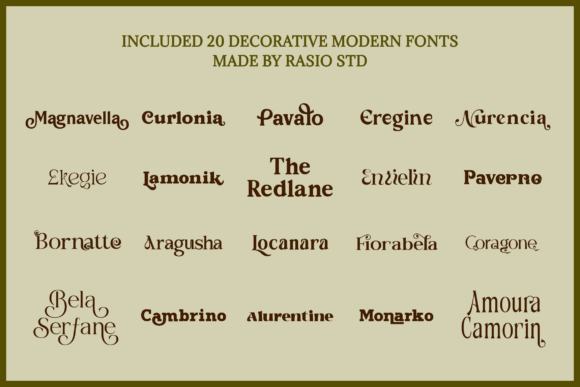 Decorative Modern Font - Preview 1