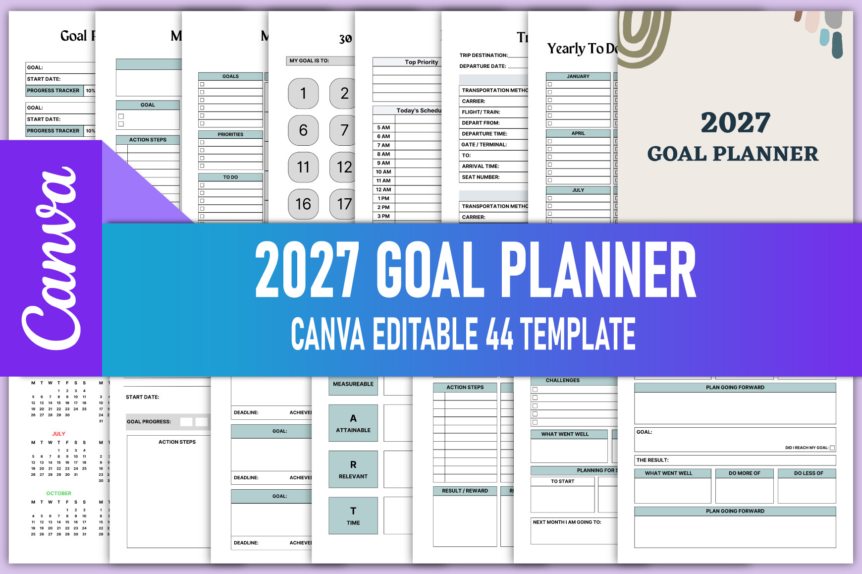 Editable 2027 Goal Planner KDP Interiors Graphic by rahimaartwork077 ...