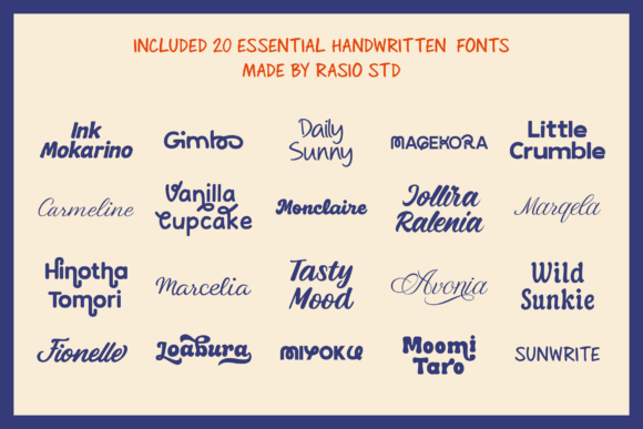 Essential Handwritten Bundle Font - Preview 1