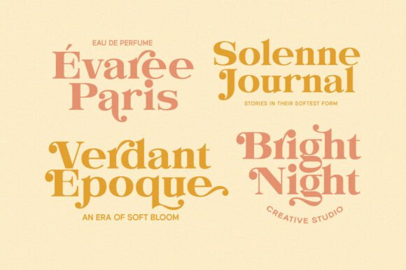 Evorine Serif Font PNG with transparent background - Preview 6