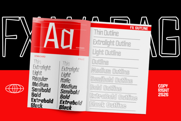 Fx Wadag Font - Preview 4