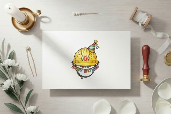 First Birthday Party Hat with Number One