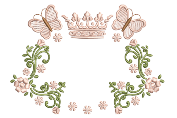Floral Crown Butterflies Set