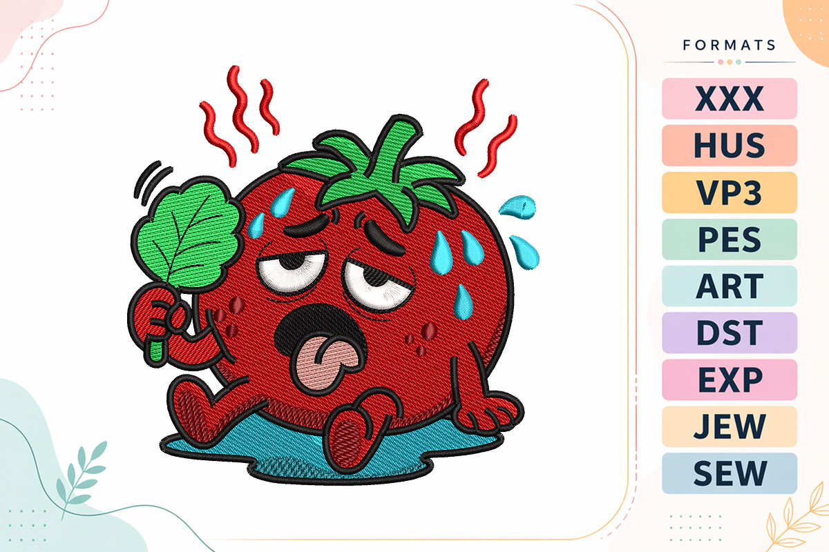 Funny Hot Strawberry Summer